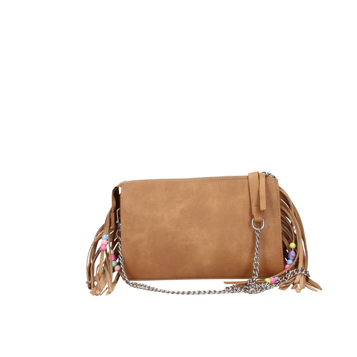 BORSA A TRACOLLA  CON FRANGIE CUOIO PASH BAG Linea LIPSTICK ATELIER DU SAC