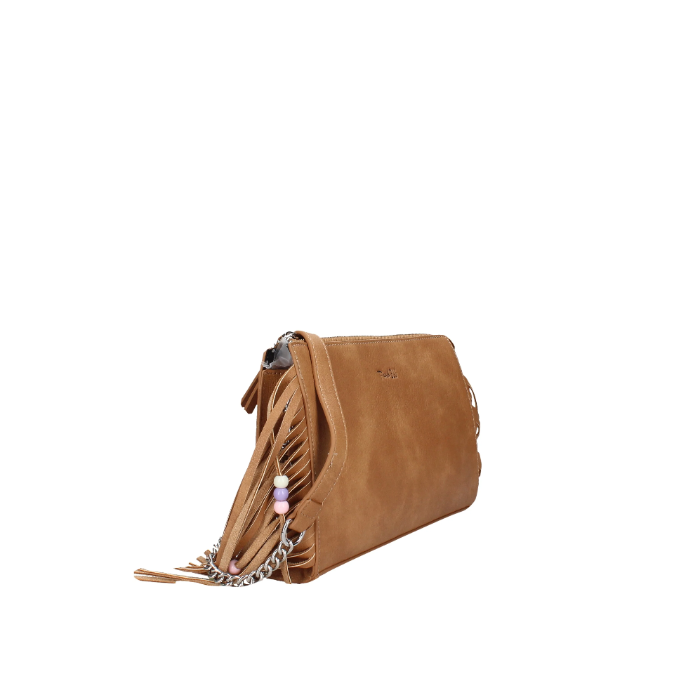 BORSA A TRACOLLA  CON FRANGIE CUOIO PASH BAG Linea LIPSTICK ATELIER DU SAC