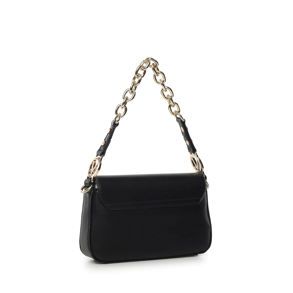 Borsa a tracolla mini  con  patta Nero Linea July Re VBS6V602 VALENTINO