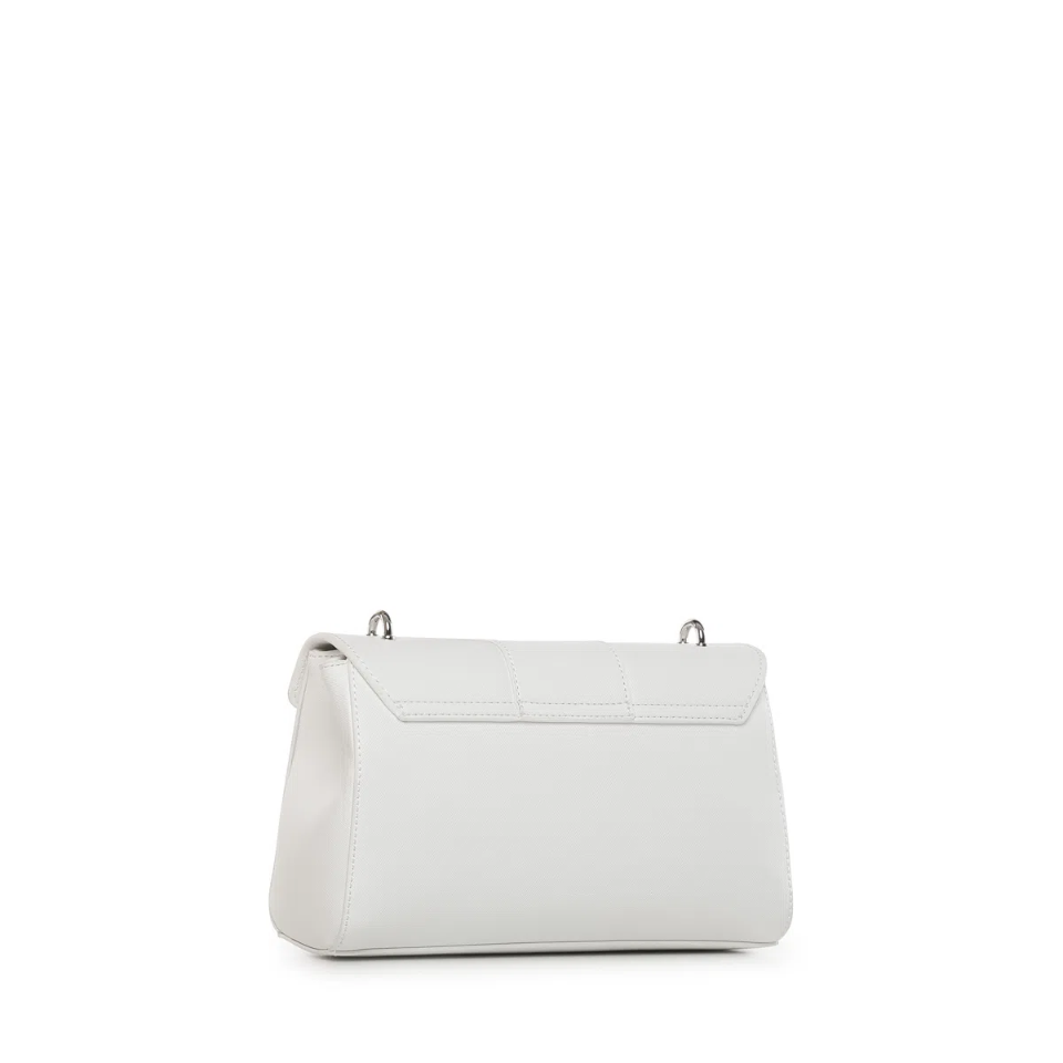 Borsa a Tracolla con patta  Saffiano VBS1IJ13 platino VALENTINO DIVINA