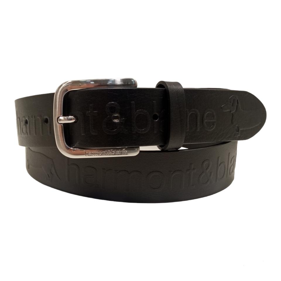 Cintura in pelle con bassotto all-over Linea Belts pelle Harmont & Blaine