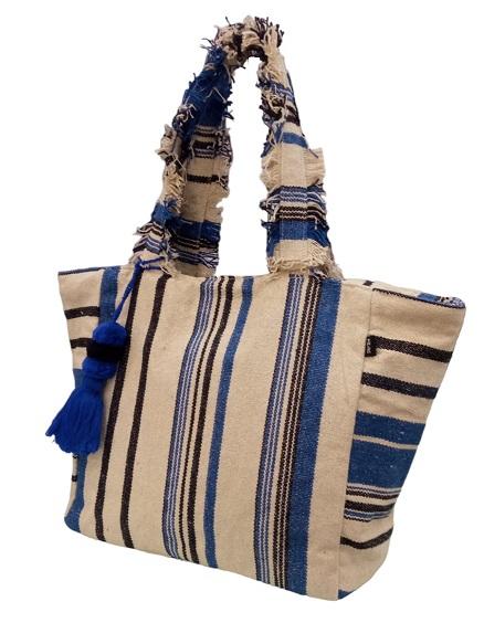 BORSA MARE BLU Linea cotone  Dimensioni 53 x 35 x 14 KBAS