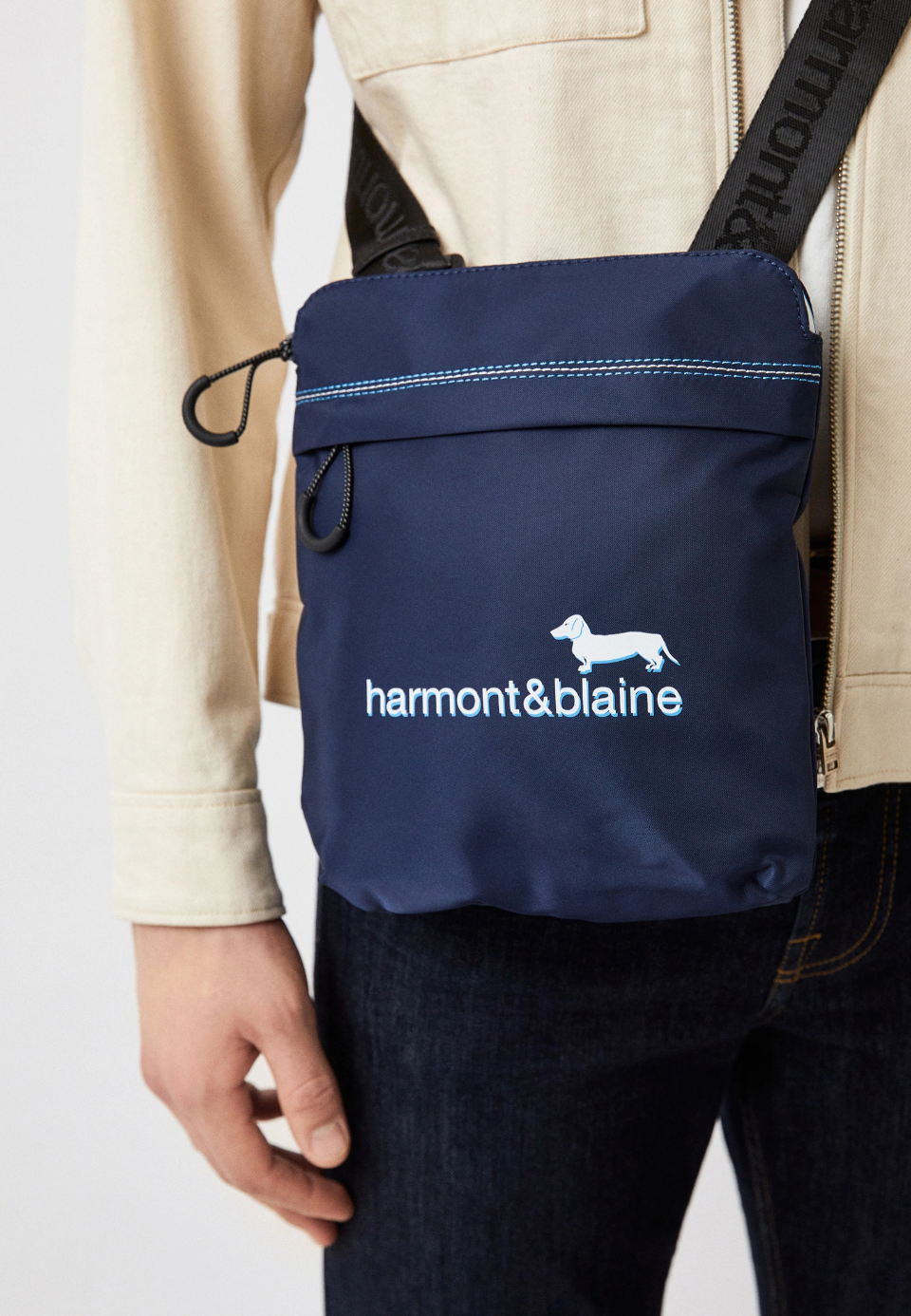 BORSELLO UOMO BLU Linea Sporting Club Harmont & Blaine