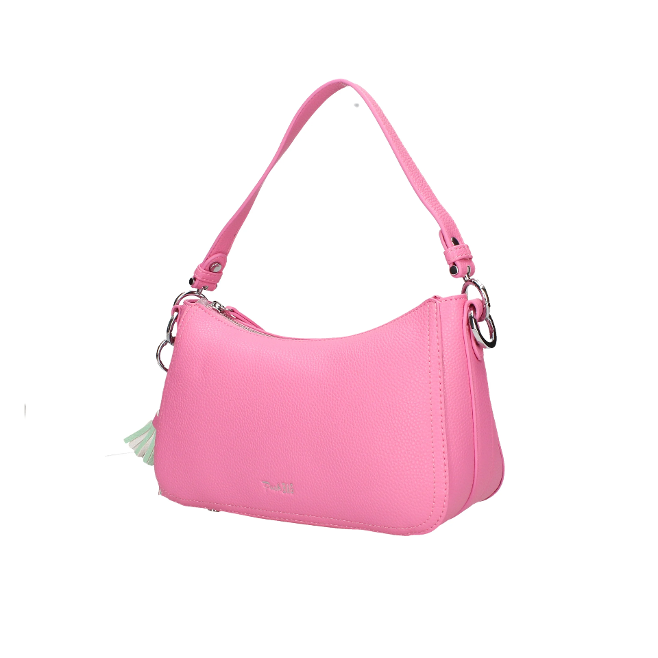 BORSA A TRACOLLA  FUCSIA PASH BAG +SCIARPA IN OMAGGIO LINEA LIKE IT MODELLO NATASHA ATELIER DU SAC