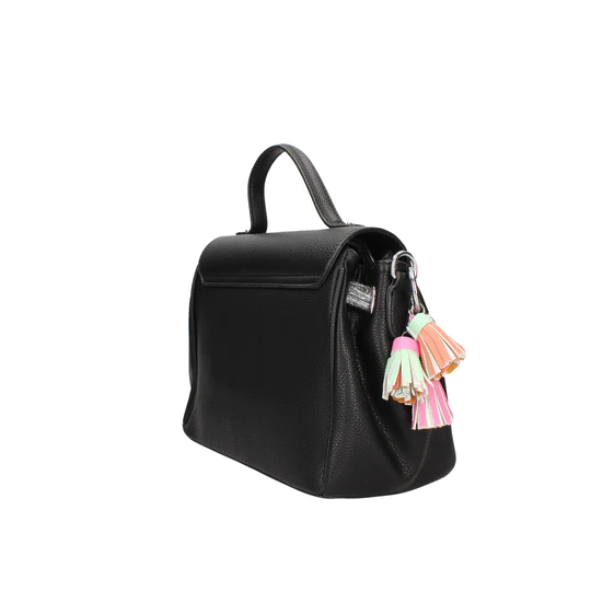 BORSA  A MANO CON TRACOLLA PASHBAG +SCIARPA IN OMAGGIO NERO LINEA LIKE IT  MODELLO ALYSSA ATELIER DU SAC