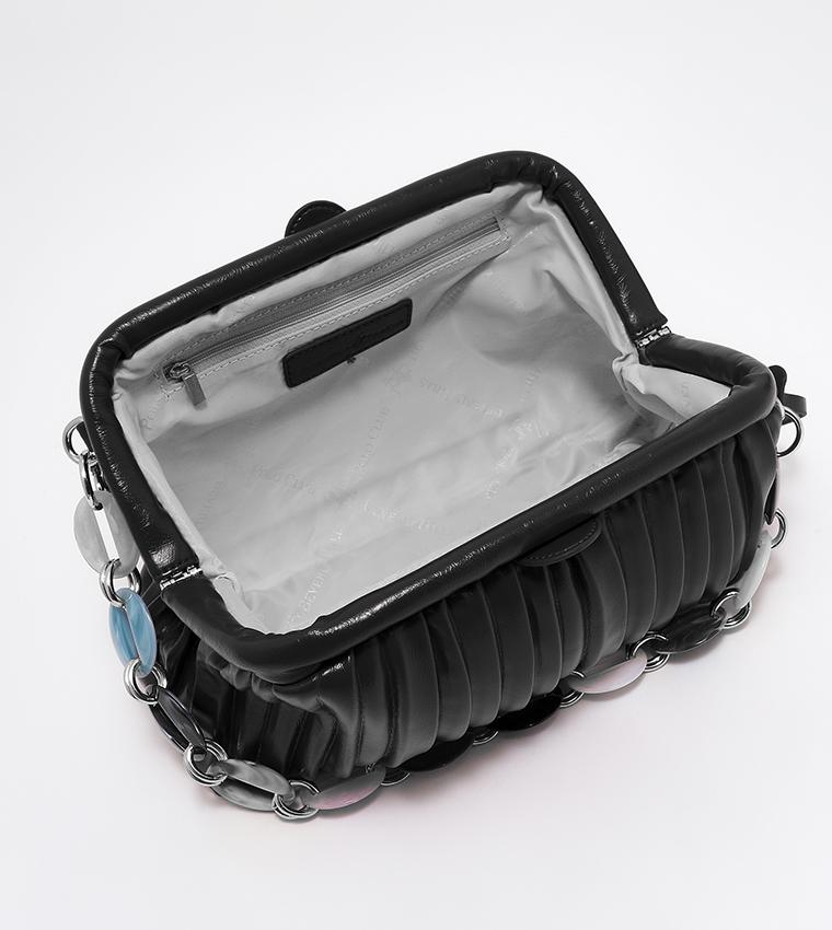 BORSA POCHETTE  NAPPA PLISSETTATA Linea Flora BH-2873 BEVERLY HILLS POLO CLUB
