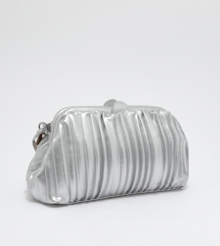 BORSA POCHETTE  NAPPA PLISSETTATA Linea Flora BH-2873 BEVERLY HILLS POLO CLUB