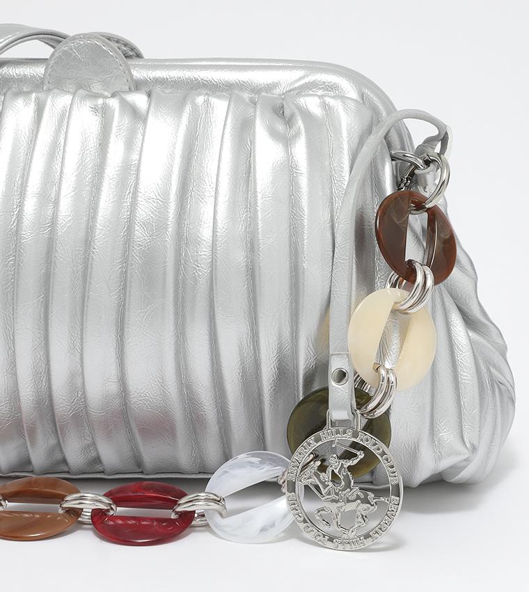 BORSA POCHETTE  NAPPA PLISSETTATA Linea Flora BH-2873 BEVERLY HILLS POLO CLUB