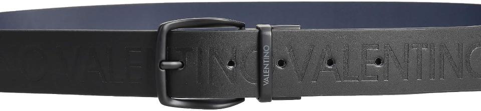 CINTURA UOMO NERO  DOUBLE BLU LINEA PATRICK BELT VCP7J801 VALENTINO