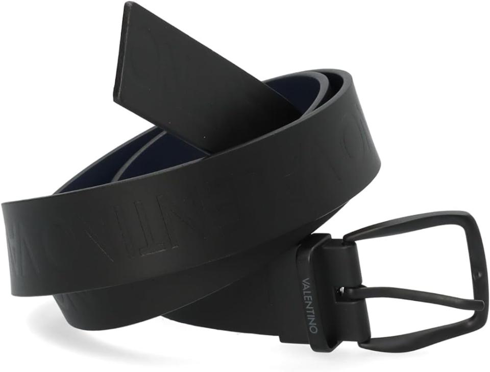 CINTURA UOMO NERO  DOUBLE BLU LINEA PATRICK BELT VCP7J801 VALENTINO