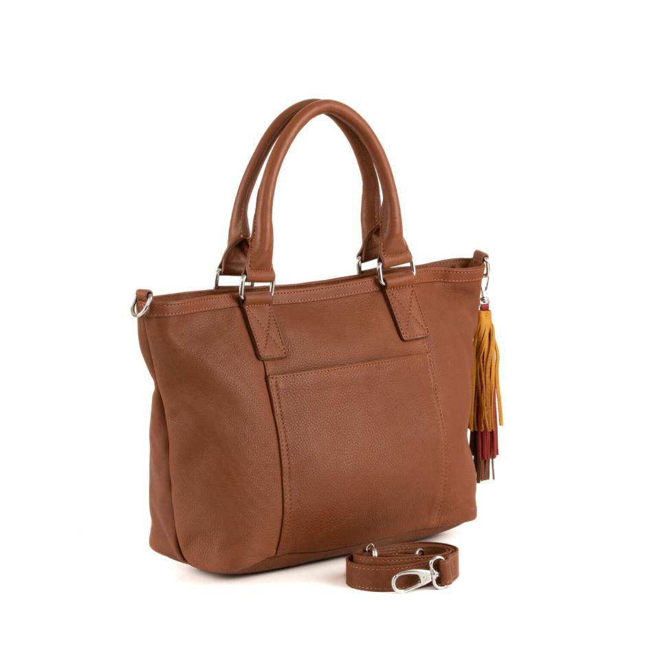 Borsa shopper  in pelle Marrone 4356265 THE TREND