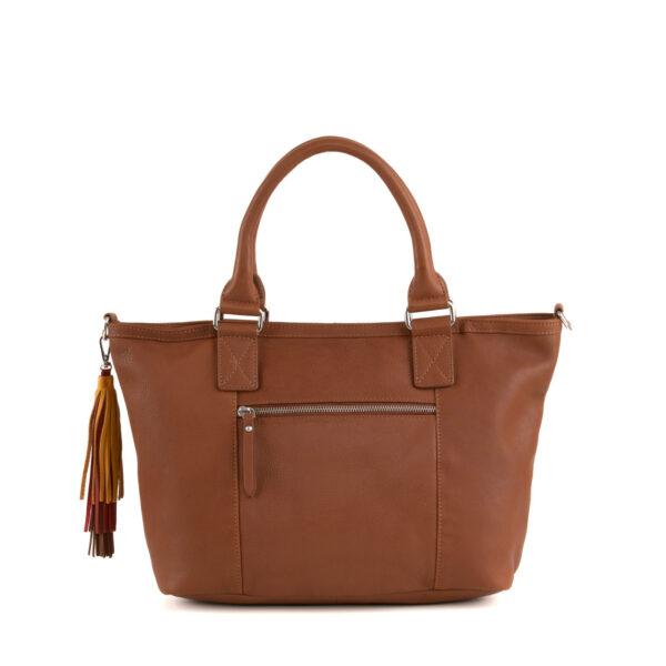 Borsa shopper  in pelle Marrone 4356265 THE TREND