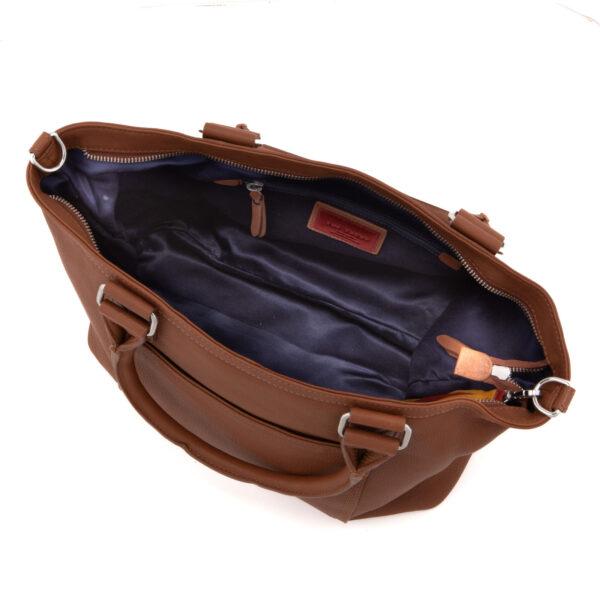 Borsa shopper  in pelle Marrone 4356265 THE TREND