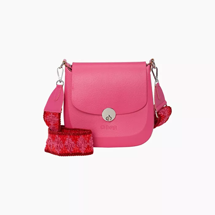 Borsa con patta fucsia rose Linea Chase o bag