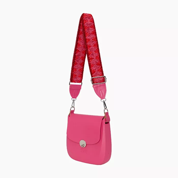 Borsa con patta fucsia rose Linea Chase o bag