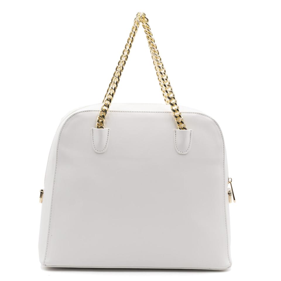 BORSA A MANO CON CATENA E TRACOLLA BIANCA Linea Angelina RBR910B5803 ROCCOBAROCCO