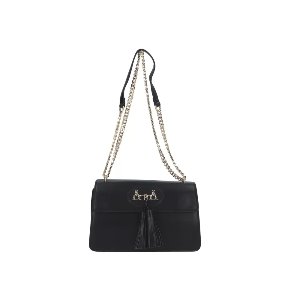 Borsa a tracolla con catena Nera LINEA MADAME MODELLO ALICIA ATELIER DU SAC