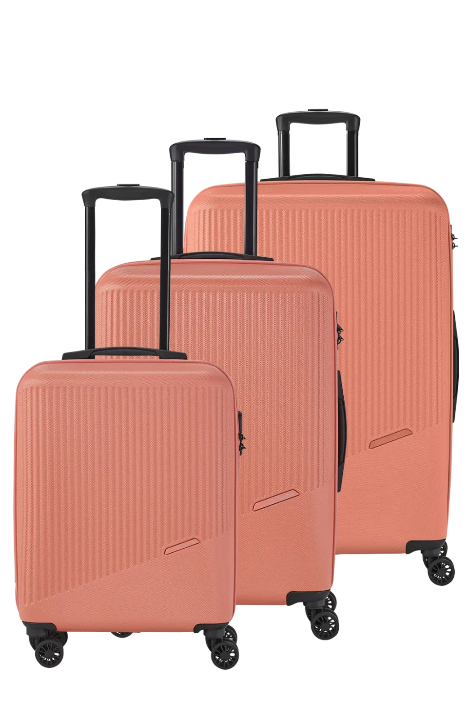 Set 3 trolley grande - medio - cabina corallo TRAVELITE Linea BALI