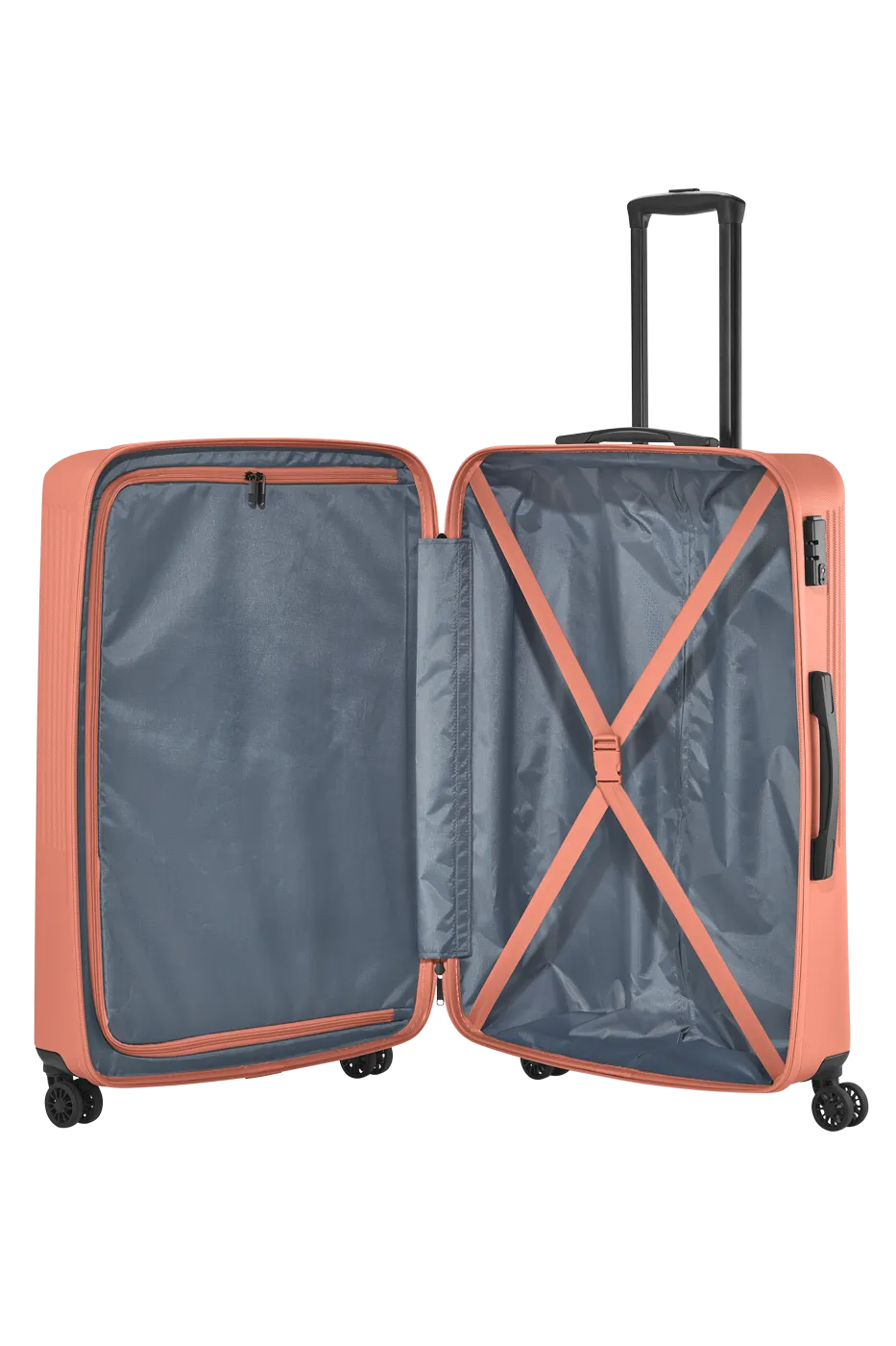 Set 3 trolley grande - medio - cabina corallo TRAVELITE Linea BALI