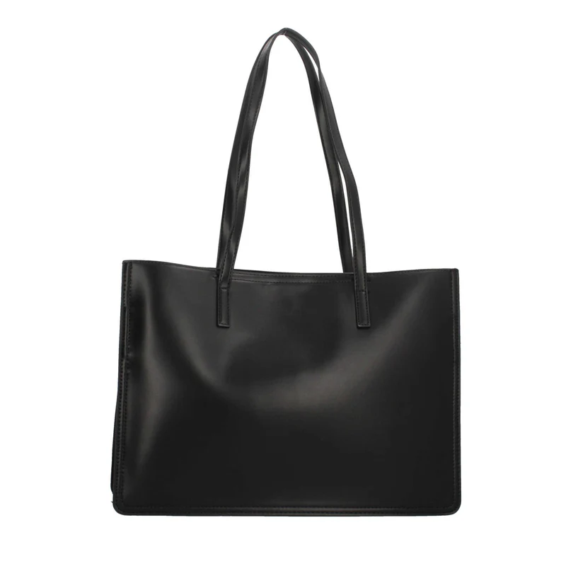 BORSA SHOPPER NERA VALENTINO WALL RE