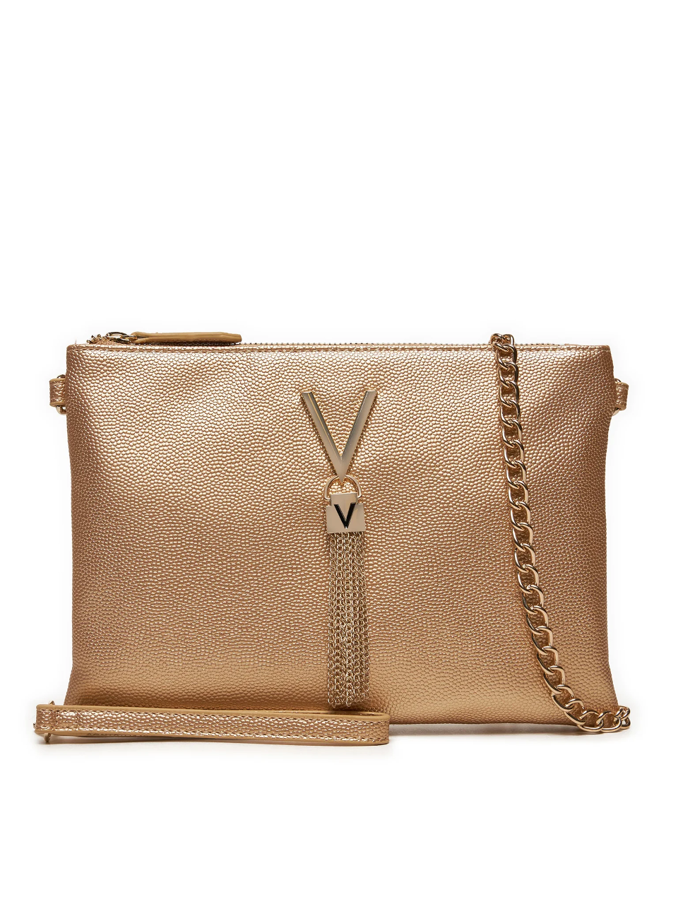 Borsa Pochette in grana  metalizzata  VBS1R419G VALENTINO LINEA  DIVINA