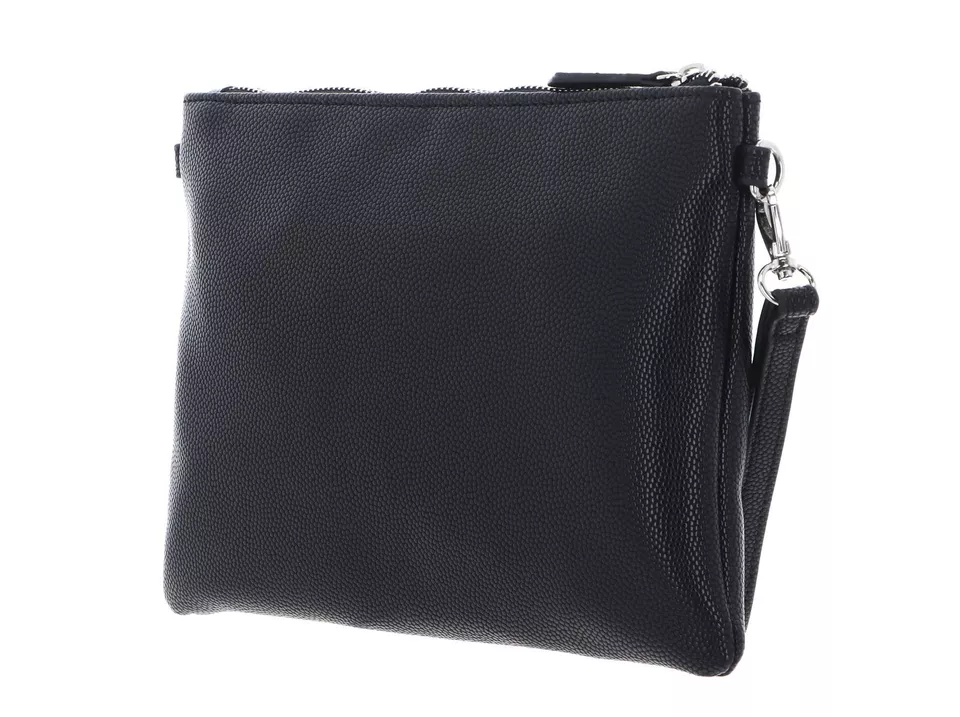 Borsa Pochette in grana  metalizzata con catena  nera VALENTINO LINEA  DIVINA