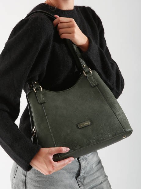BORSA SHOPPER  VERDE HEXAGONA LINEA Jenny
