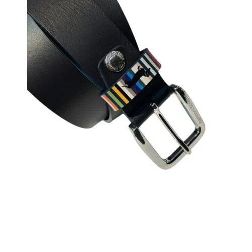 Cintura in pelle Blu cm 3.5 accorciabile Harmont & Blaine Linea  Belts