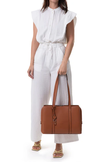 BORSA A SPALLA CON 2 MANICI - A4 HEXAGONA LINEA LIMA