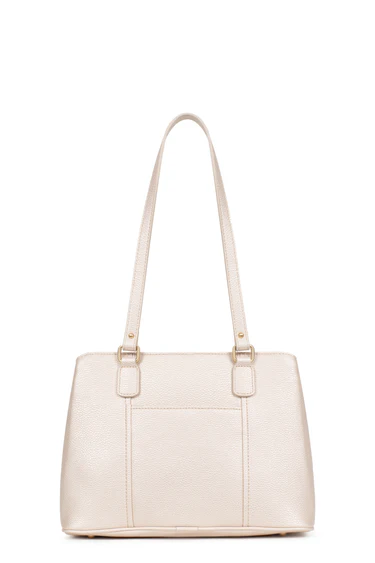 BORSA A SPALLA CON 2 MANICI COLORE ORO HEXAGONA LINEA  ABI