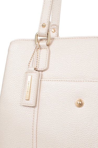BORSA A SPALLA CON 2 MANICI COLORE ORO HEXAGONA LINEA  ABI