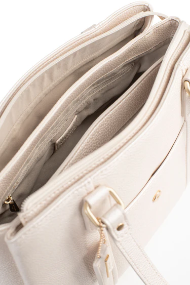 BORSA A SPALLA CON 2 MANICI COLORE ORO HEXAGONA LINEA  ABI