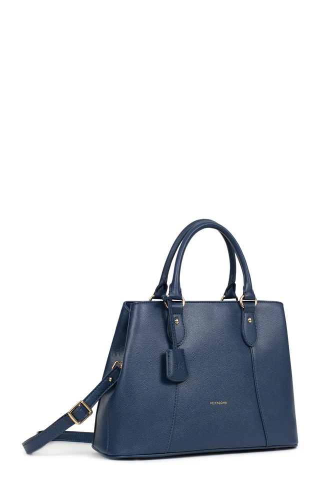 BORSA A MANO CON TRACOLLA HEXAGONA LINEA CALI