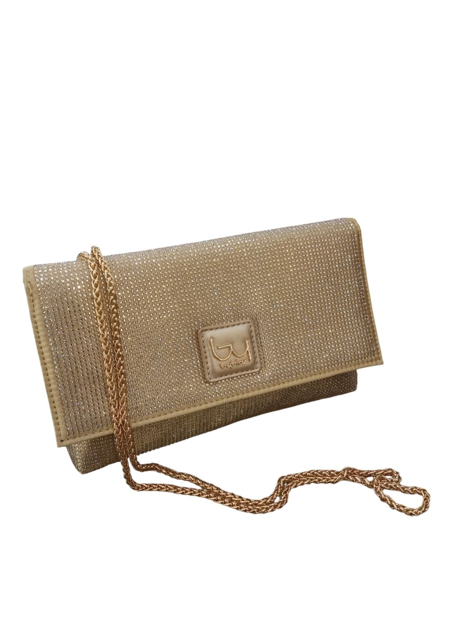 Borsa Pochette con strass Oro By Byblos LINEA  PERSEUS