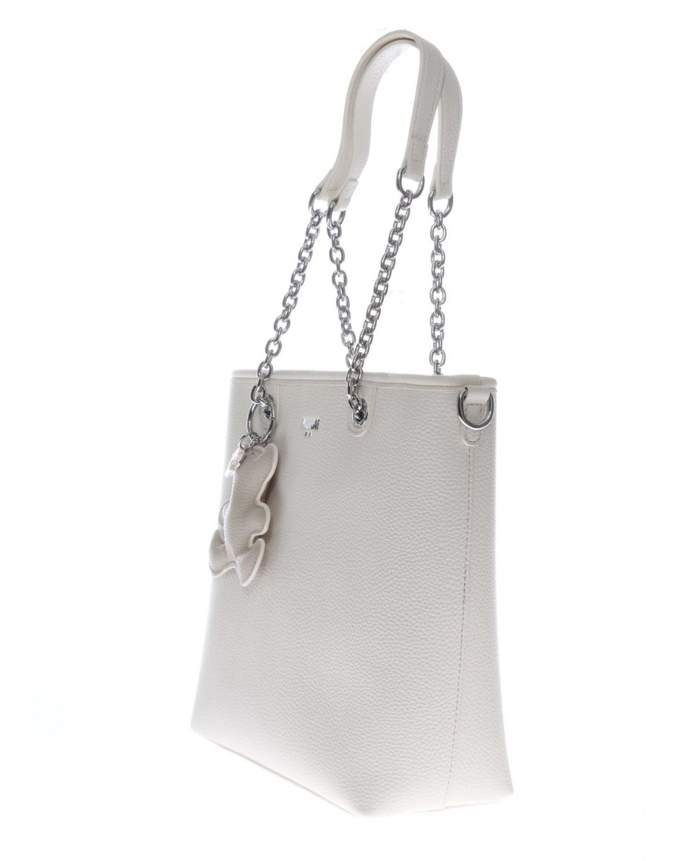BORSA SHOPPER CON CATENE  BIANCA  LIKE.IT PASHBAG LALITA