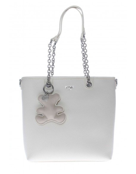 BORSA SHOPPER CON CATENE  BIANCA  LIKE.IT PASHBAG LALITA