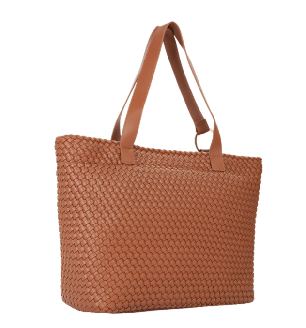 BORSA SHOPPER  INTRECCIATA CUOIO VALENTINO Shantel