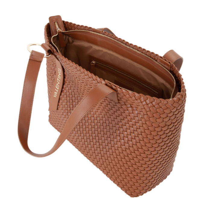 BORSA SHOPPER  INTRECCIATA CUOIO VALENTINO Shantel