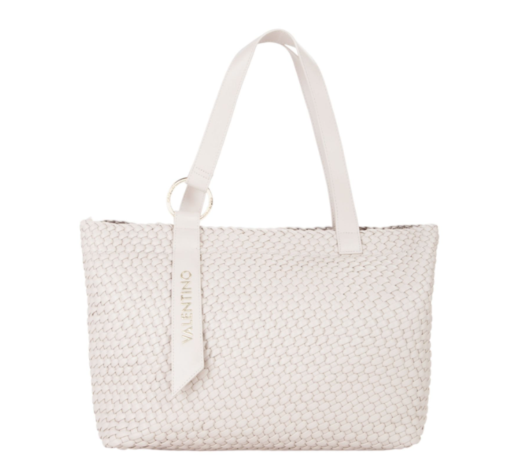 BORSA SHOPPER  INTRECCIATA ECRU VALENTINO Shantel