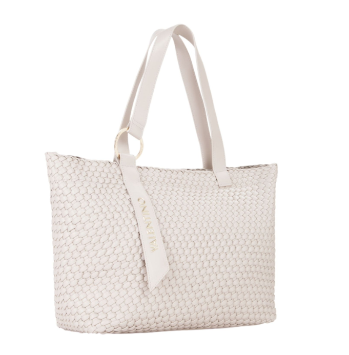 BORSA SHOPPER  INTRECCIATA ECRU VALENTINO Shantel