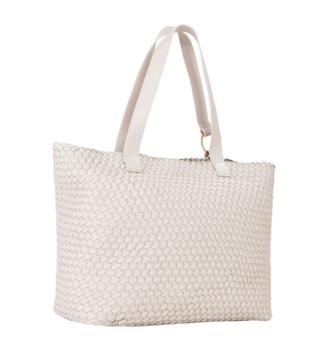 BORSA SHOPPER  INTRECCIATA ECRU VALENTINO Shantel