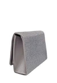Borsa Pochette con strass argento By Byblos LINEA  PERSEUS