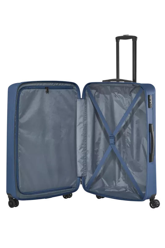 Set 3 trolley grande - medio - cabina Blu TRAVELITE Linea BALI