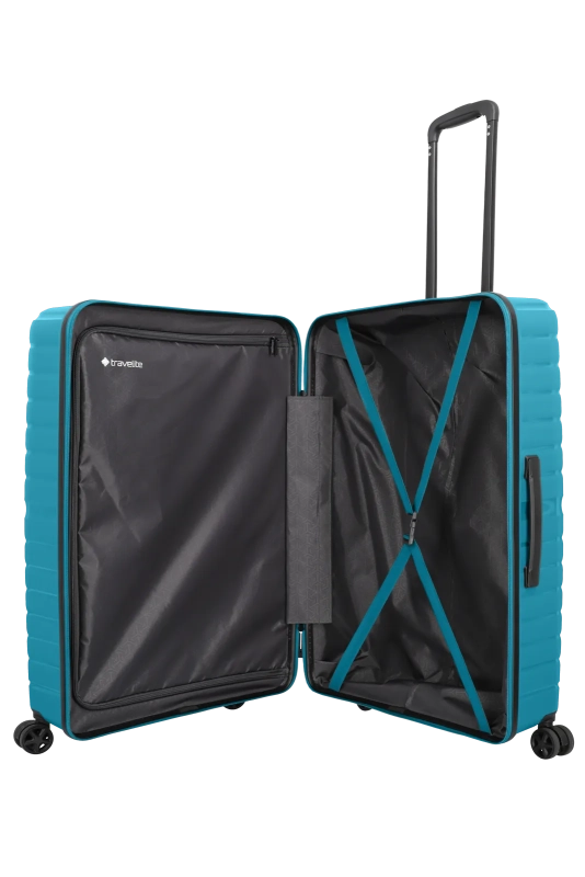 Set 3 trolley grande - medio - cabina  petrolio TRAVELITE Linea Trient