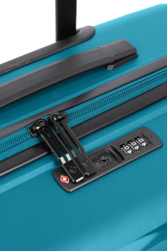 Set 3 trolley grande - medio - cabina  petrolio TRAVELITE Linea Trient