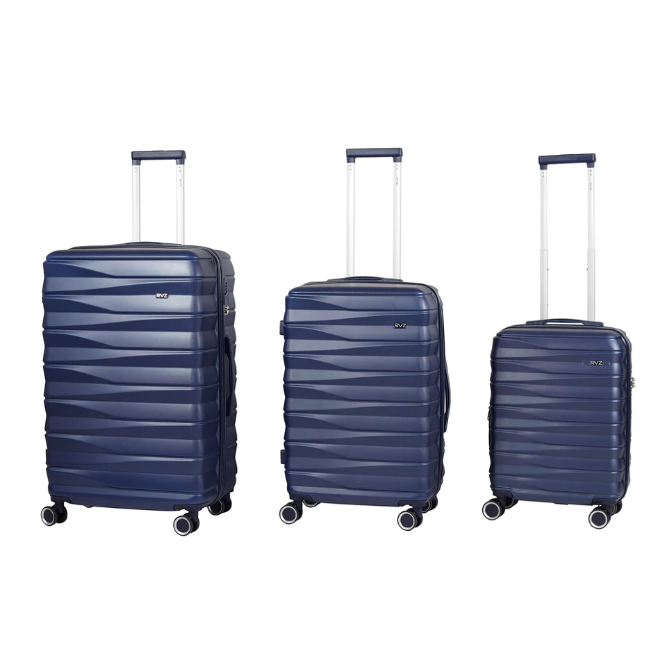 Set 3 Trolley/valigie in ABS, 4 ruote, Espandibile RAVIZZONI linea Nizza