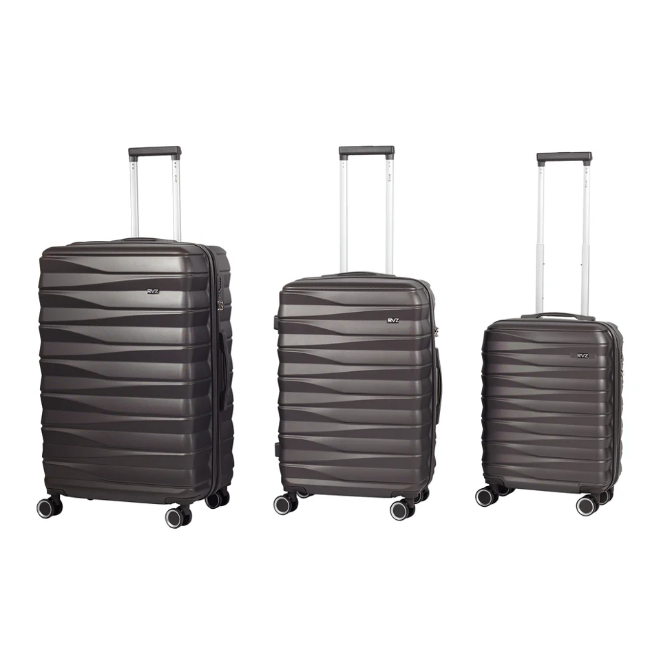 Set 3 Trolley/valigie in ABS, 4 ruote, Espandibile RAVIZZONI linea Nizza