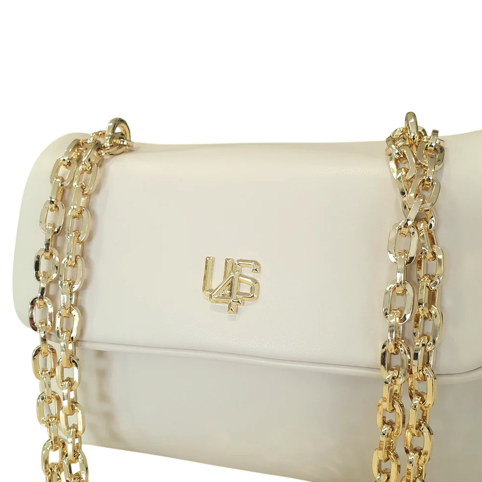 BORSA  A TRACOLLA CON PATTA BEIGE 4US CESARE PACIOTTI 4US