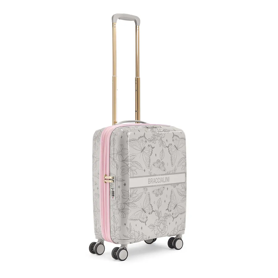 Trolley 4 ruote espandibile 55 cm  Butterfly BRACCIALINI LINEA ARTE