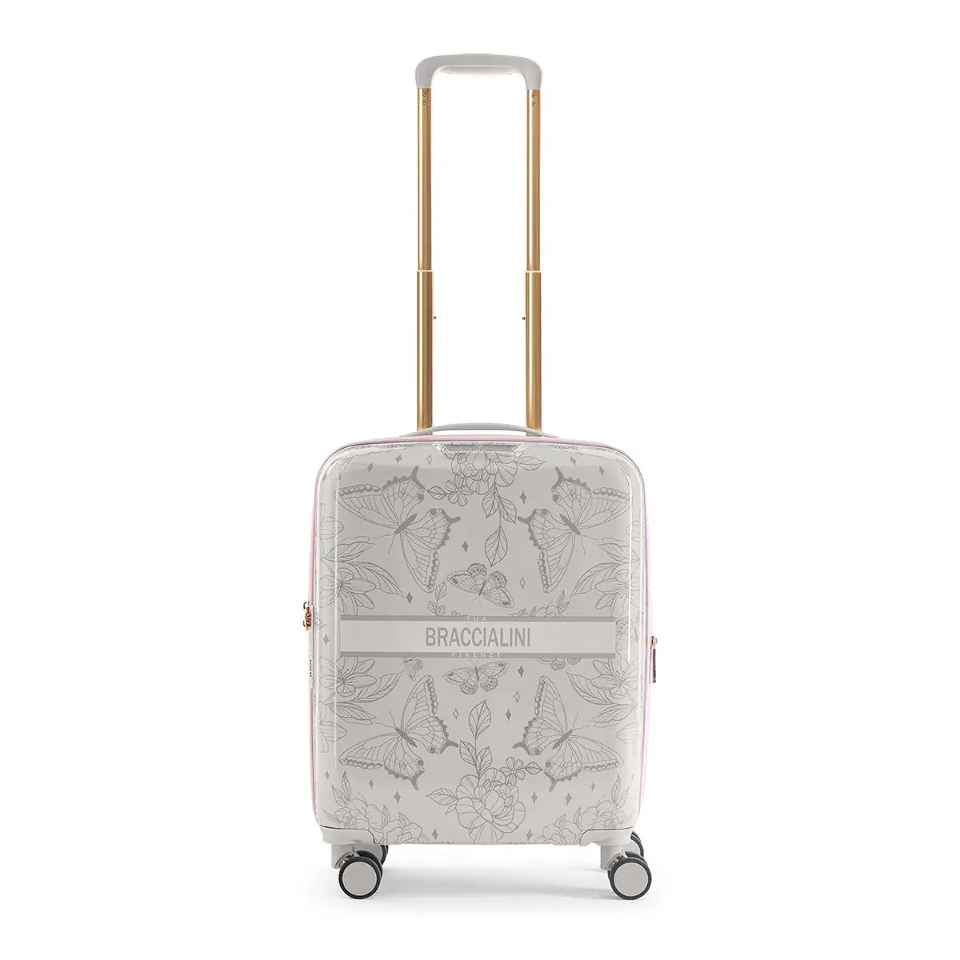 Trolley 4 ruote espandibile 55 cm  Butterfly BRACCIALINI LINEA ARTE